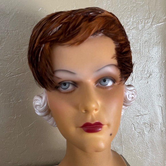 FASCINATING 1950's RUST/MULTICOLOR FEATHER COCKTAIL HAT - Picture 6 of 9